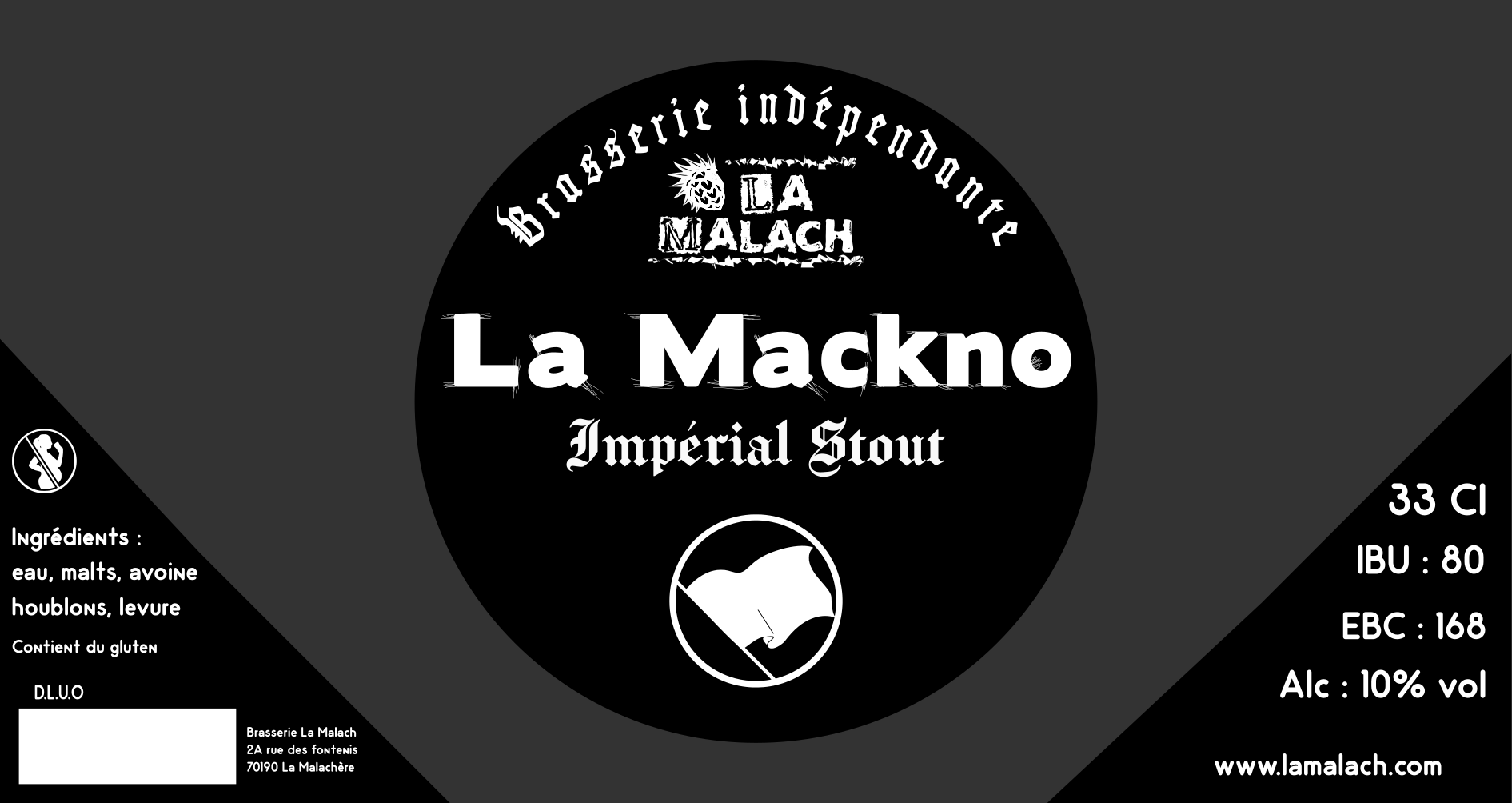 Etiquette de la biere Mackno